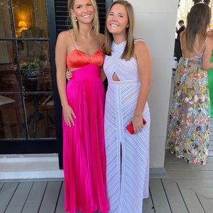 Pink and orange Amur dress